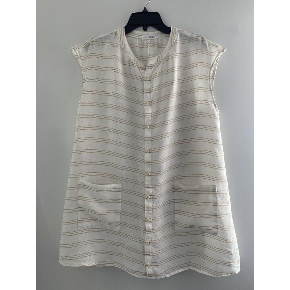 CP SHADES FREE PEOPLE Sleeveless tunic top linen SZ XS Runs Large